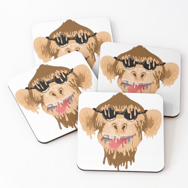 Item preview, grime art monkey illustration designed and sold by AmsaOza.