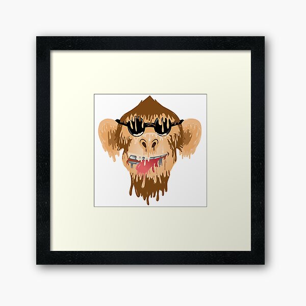 Item preview, illustration de singe art grime designed and sold by AmsaOza.