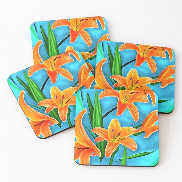 Item preview, Orange lily flower designed and sold by gramizzia.