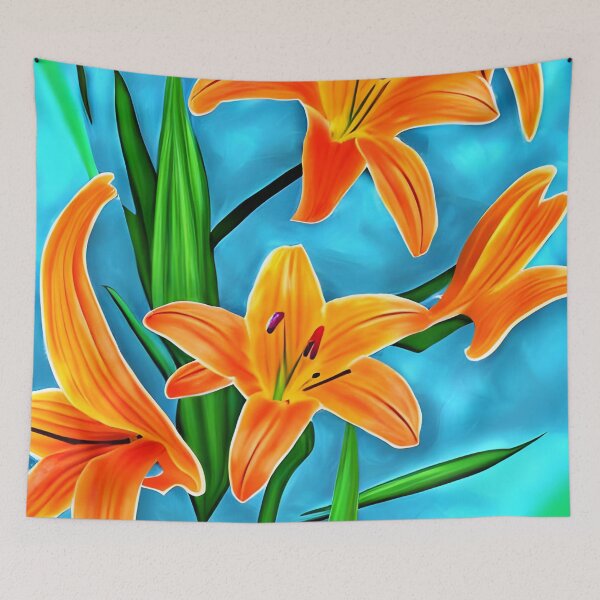 Item preview, Orange lily flower designed and sold by gramizzia.