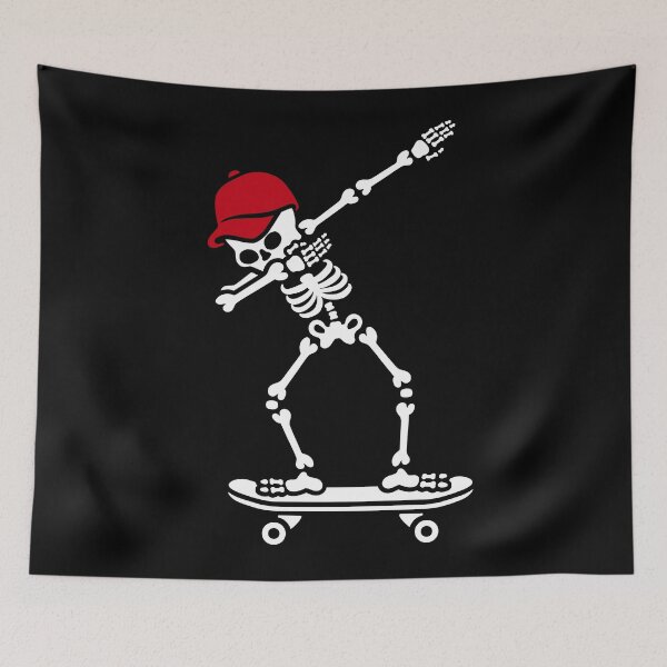Item preview, Dab dabbing skeleton skateboard skater designed and sold by LaundryFactory.