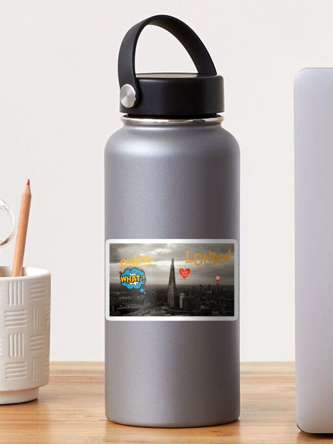 Thumbnail 1 of 3, Sticker, London cityscape and skyscrapers for free designed and sold by santoshputhran.