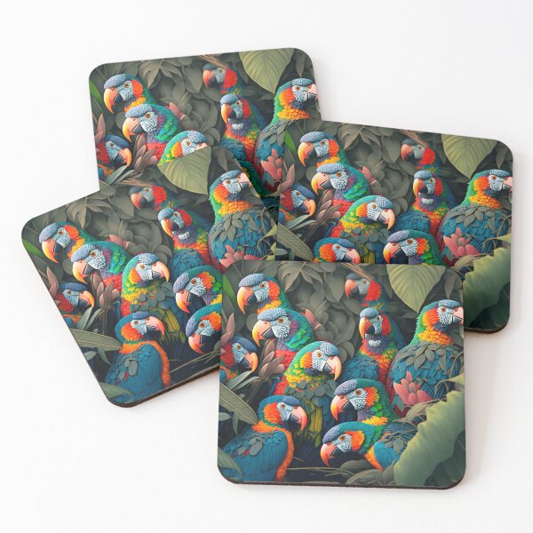 Item preview, Beautiful Colorful Tropical Birds  designed and sold by FunWearVM.