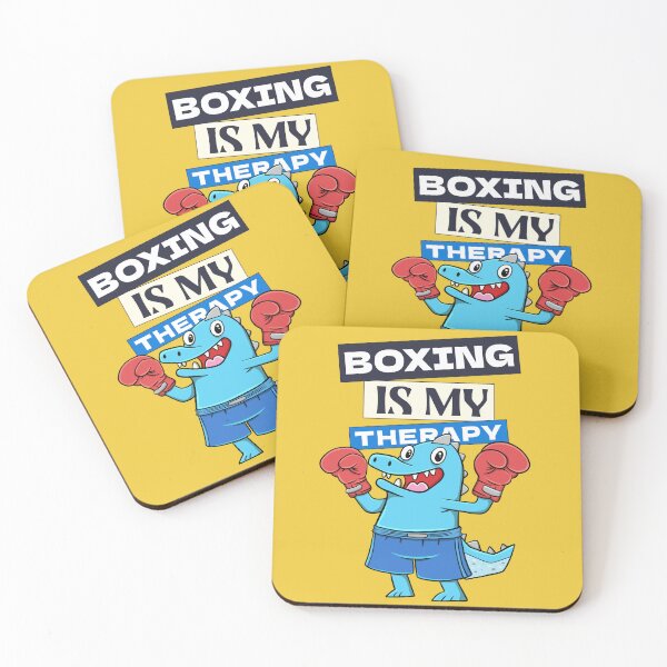 Item preview, boxing funny dinosaur : boxing is my therapy designed and sold by ImaginarStore.