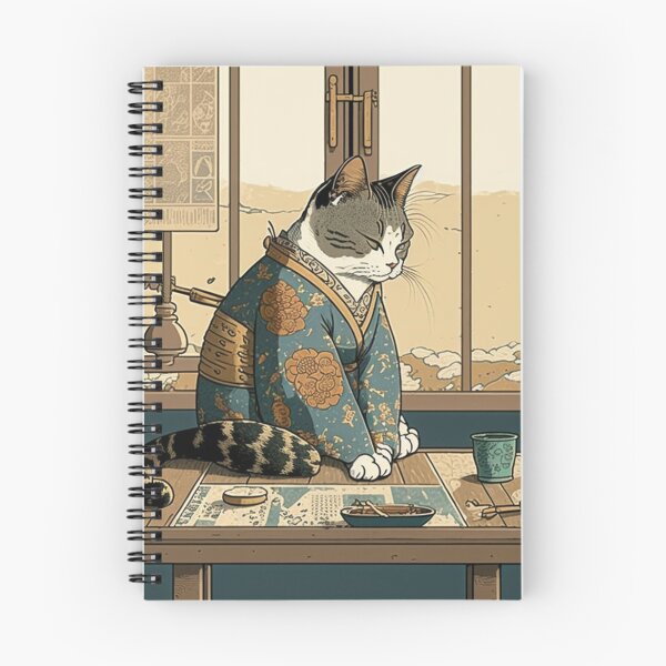 Item preview, Ukiyo-E kimono Japanese Cat In Kimono designed and sold by JCatDesign.