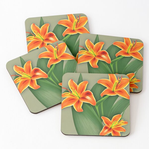 Item preview, Orange lily flower designed and sold by gramizzia.