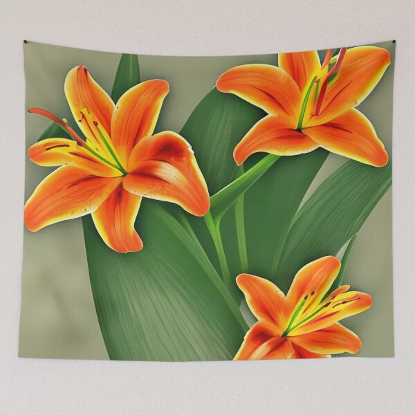 Item preview, Orange lily flower designed and sold by gramizzia.