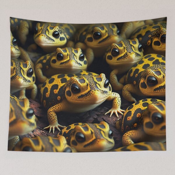 Item preview, Cute Yellow and Black Amphibians designed and sold by FunWearVM.