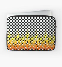 CHECKERED FLAMES Laptop Sleeve
