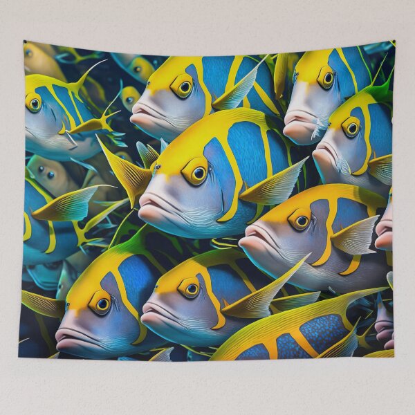 Item preview, School of Colorful Tropical Fish designed and sold by FunWearVM.