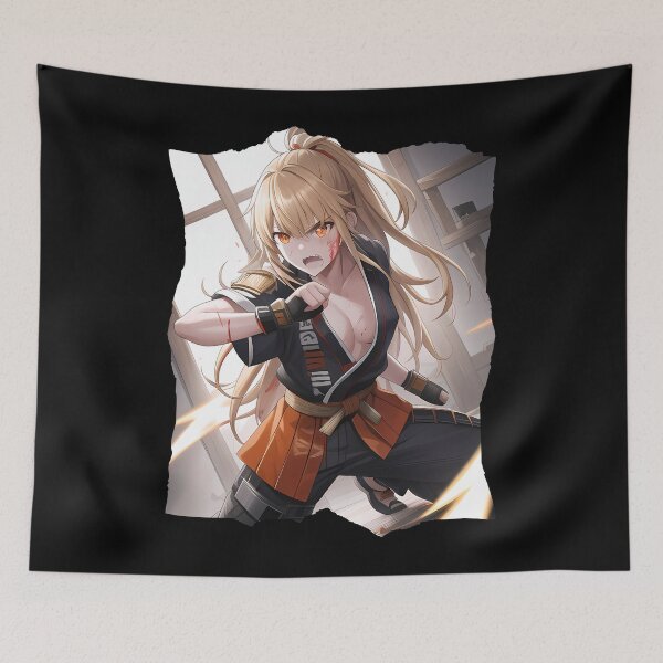 Item preview, Karate Anime Woman designed and sold by Anime-Fan-Merch.