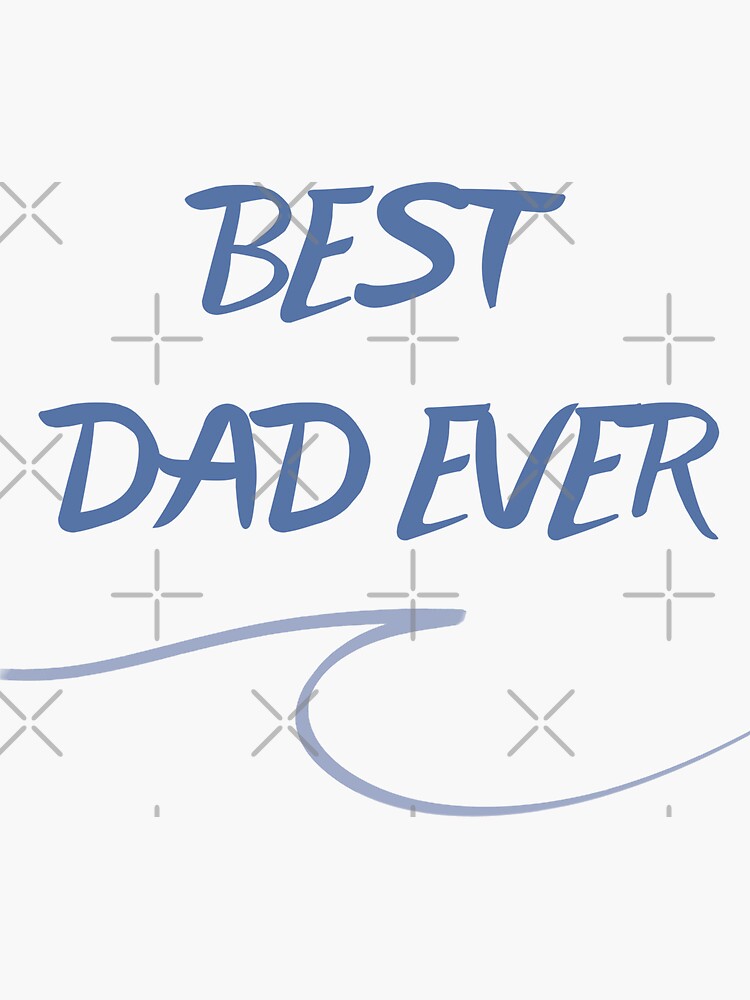 Thumbnail 3 of 3, Sticker, Best Dad ever surf family designed and sold by UnderWaves.