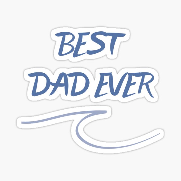 Best Dad ever surf family Sticker