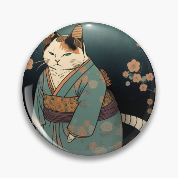 Artikelvorschau, Ukiyo-E Kimono Japanische Katze im Kimono entworfen und verkauft von JCatDesign.