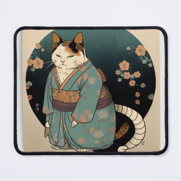 Item preview, Ukiyo-E kimono Japanese Cat In Kimono designed and sold by JCatDesign.