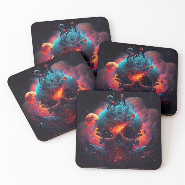 Item preview, Flaming Skull of the Cosmos designed and sold by seantwisted.