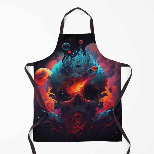 Item preview, Flaming Skull of the Cosmos designed and sold by seantwisted.