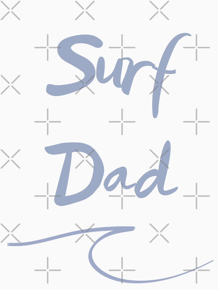 Thumbnail 7 of 7, Classic T-Shirt, Surf Dad wave message designed and sold by UnderWaves.