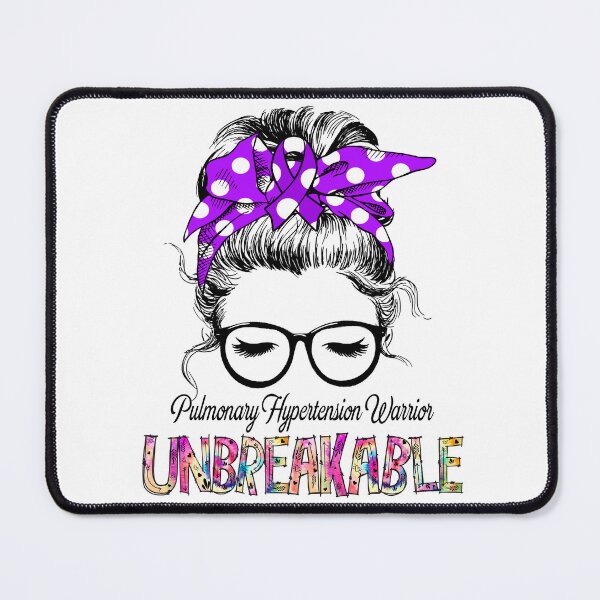Item preview, Pulmonary Hypertension Warrior - UNBREAKABLE - Pulmonary Hypertension Ribbon designed and sold by Tifrop.