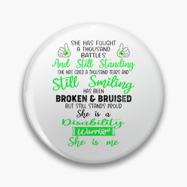 Item preview, Disability Warrior SHE IS ME - Support Disability Fighter Gifts designed and sold by Berriosly.