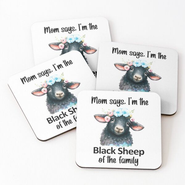 Item preview, Mom Says, I'm the Black Sheep of the Family -Face designed and sold by wordsonly.