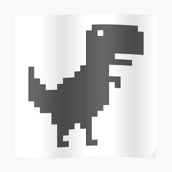 Dino Runner - Google Chrome Browser Game Poster