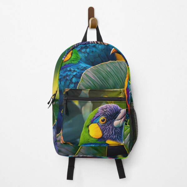 Item preview, Beautiful Tropical Birds In Jungle designed and sold by FunWearVM.