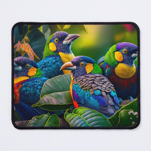 Item preview, Beautiful Tropical Birds In Jungle  designed and sold by FunWearVM.