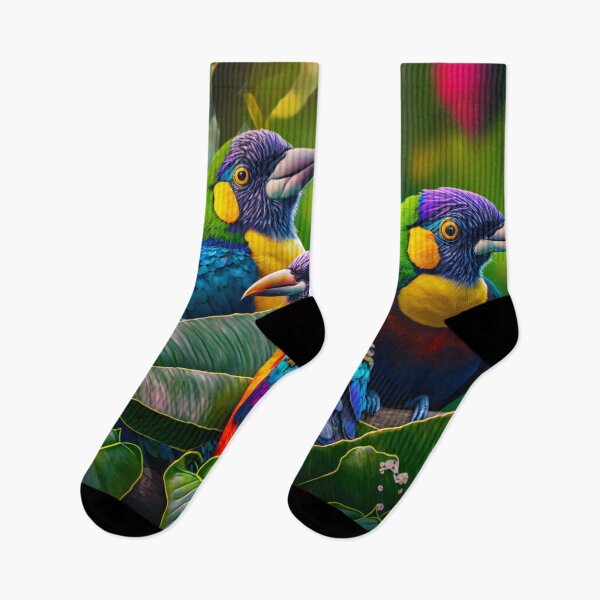 Item preview, Beautiful Tropical Birds In Jungle  designed and sold by FunWearVM.