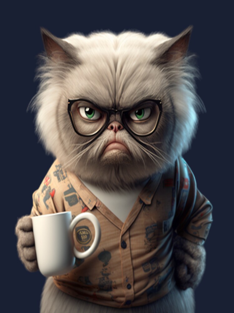 Cute but Angry Cat - NeatoShop