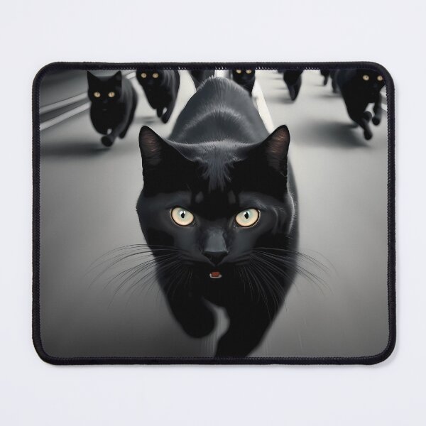 Item preview, Mob of Black Cats Running Towards You  designed and sold by FunWearVM.