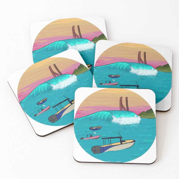 Item preview, Hawaii Surf Spot - Waves and Boat designed and sold by TheSaltSirens.