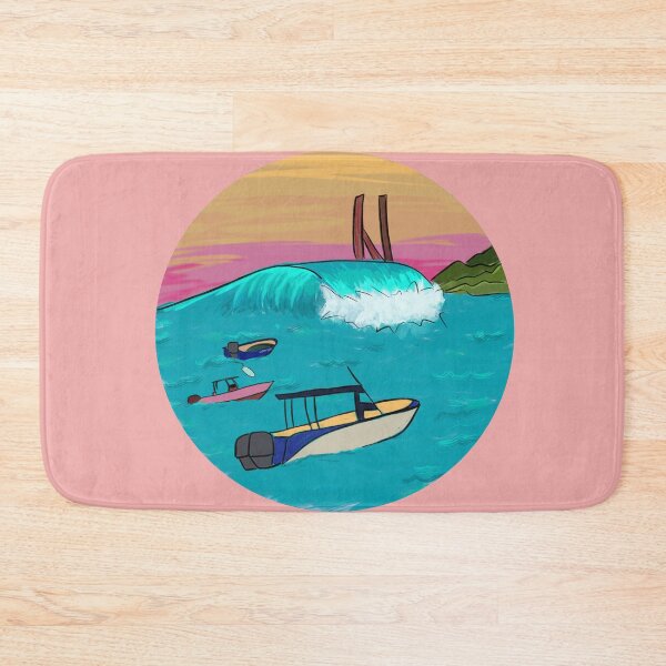 Item preview, Hawaii Surf Spot - Waves and Boat designed and sold by TheSaltSirens.