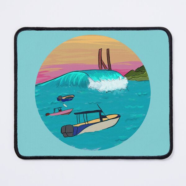 Item preview, Hawaii Surf Spot - Waves and Boat designed and sold by TheSaltSirens.