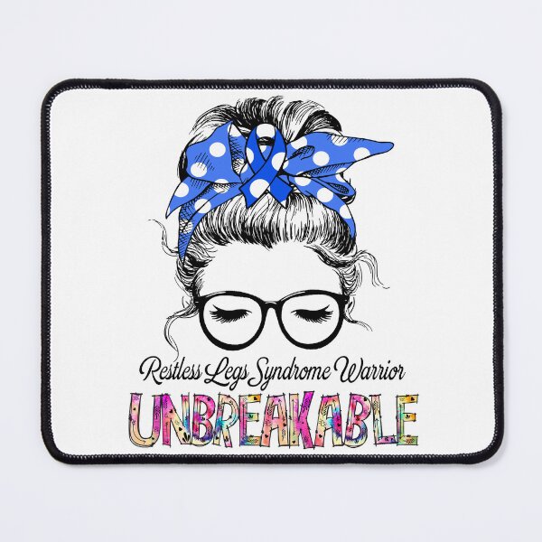 Item preview, Restless Legs Syndrome Warrior - UNBREAKABLE - Restless Legs Syndrome Ribbon designed and sold by Tifrop.
