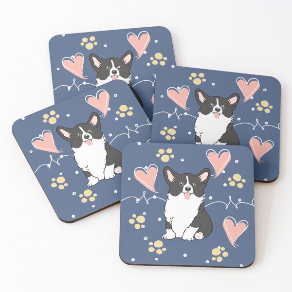 Item preview, Love Black White Corgi  designed and sold by Lulupainting.