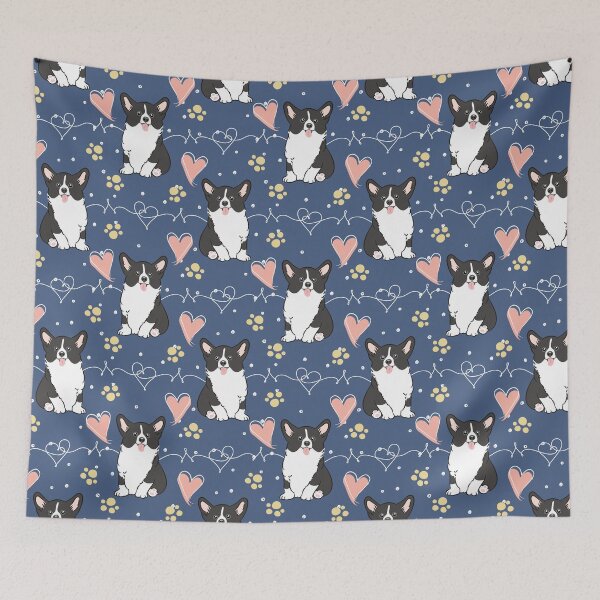 Item preview, Love Black White Corgi  designed and sold by Lulupainting.