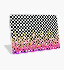 CHECKERED PURPLE&PINK FLAME Laptop Skin