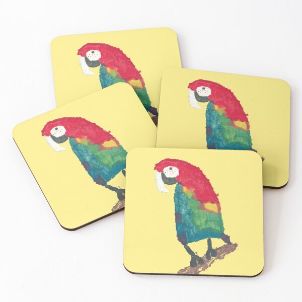 Item preview, Macaw on branch designed and sold by Elison-Dad.