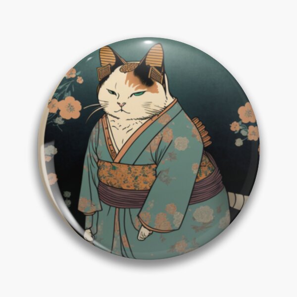 Artikelvorschau, Ukiyo-E Kimono Japanische Katze im Kimono entworfen und verkauft von JCatDesign.