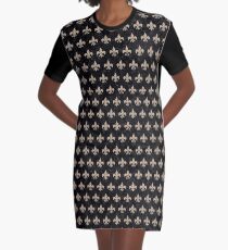 ROYAL1 BLACK MARBLE & SAND Graphic T-Shirt Dress