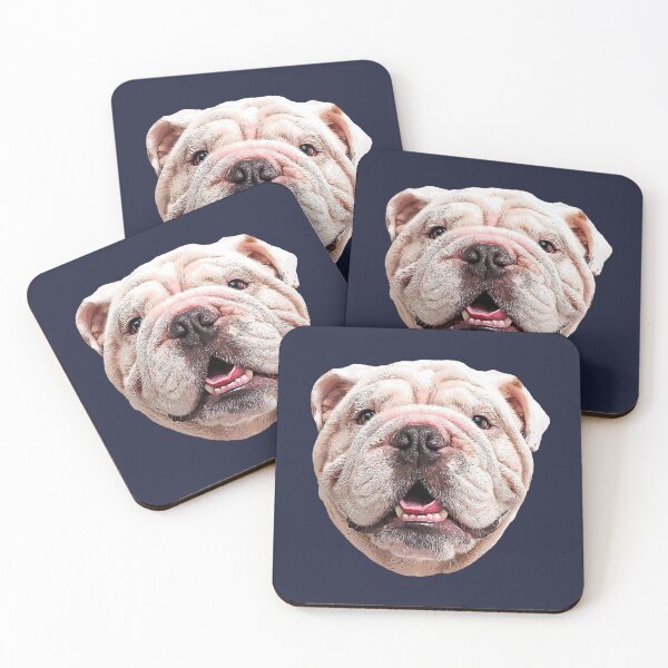 Item preview, Bulldog English British White  designed and sold by ElegantCat.