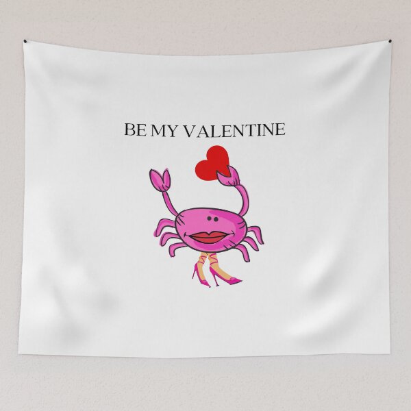 Item preview, BE MY VALENTINE PINK CRAB 1 RED HEART PINK SHOES designed and sold by EllieMonroe.