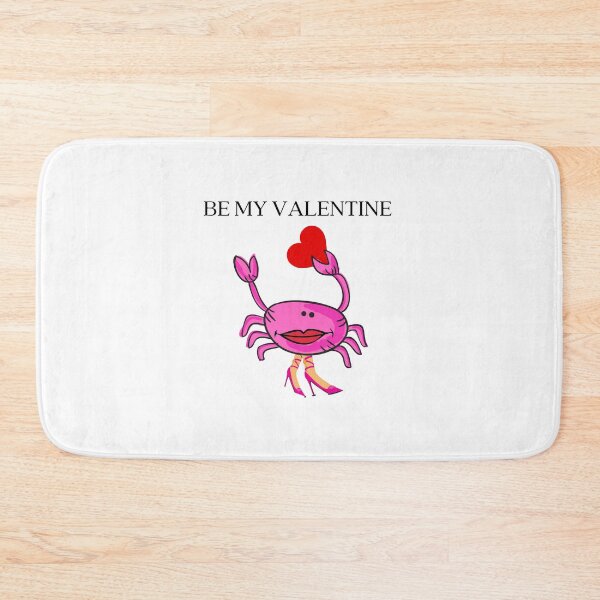 Item preview, BE MY VALENTINE PINK CRAB 1 RED HEART PINK SHOES designed and sold by EllieMonroe.