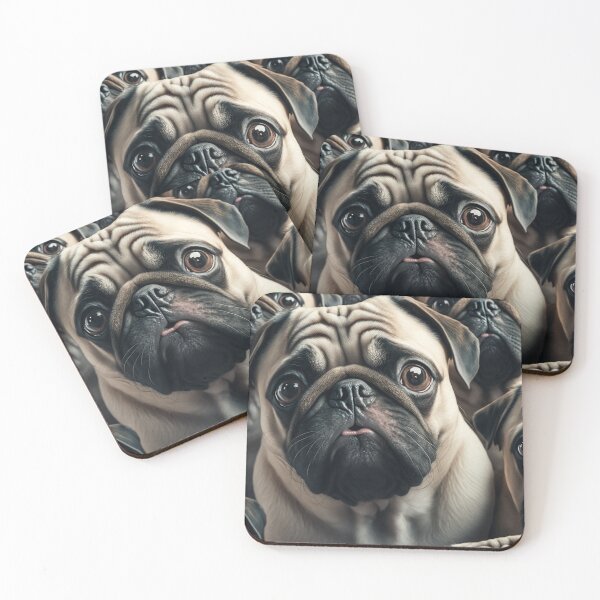 Item preview, Pug selfie (1/4) designed and sold by sabantha.