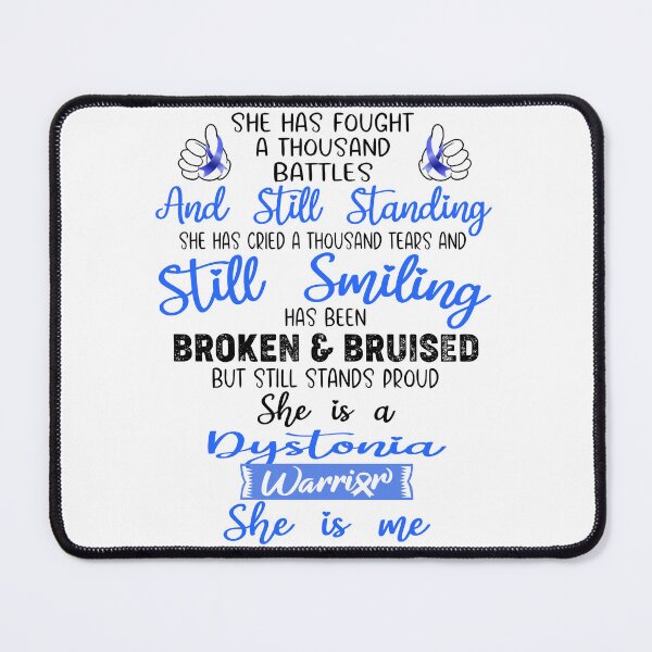 Item preview, Dystonia Warrior SHE IS ME - Support Dystonia Fighter Gifts designed and sold by Berriosly.