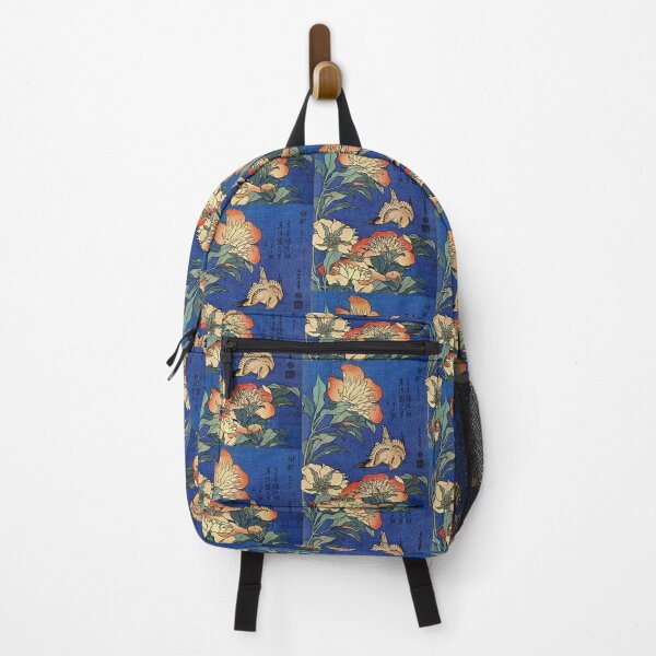'Flowers' by Katsushika Hokusai (Reproduction) Backpack