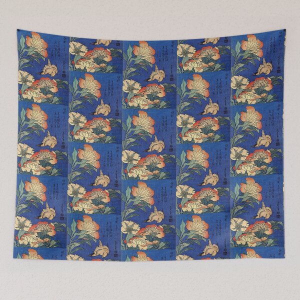Item preview, 'Flowers' by Katsushika Hokusai (Reproduction) designed and sold by Classic Visions Gallery.