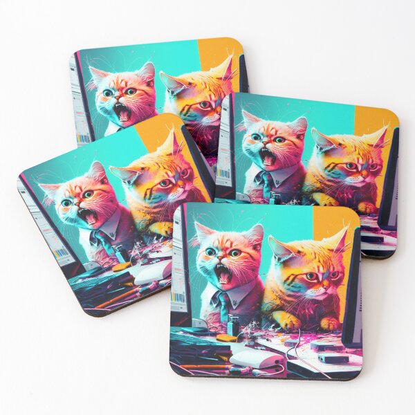Item preview, Screaming Cat In the Office - Office Shananigan designed and sold by JCatDesign.