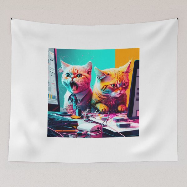 Item preview, Screaming Cat In the Office - Office Shananigan designed and sold by JCatDesign.